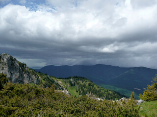 Teufelstattkopf mountain, hiking tour, Bavaria, Germany