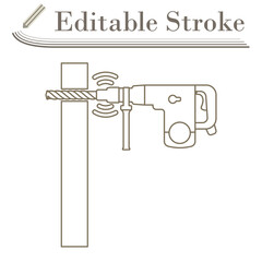 Icon Of Perforator Drilling Wall