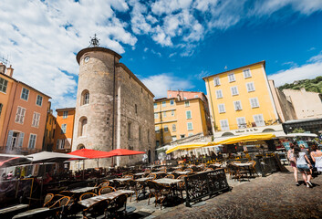 Templar Tower on Place Massillon in Hy&egrave;res