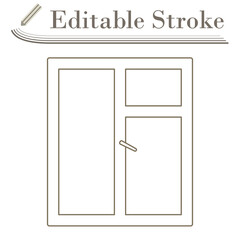 Icon Of Closed Window Frame