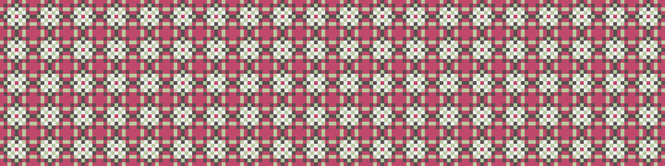 Fototapeta premium Abstract Cross Pattern Dots Logo generative computational art illustration