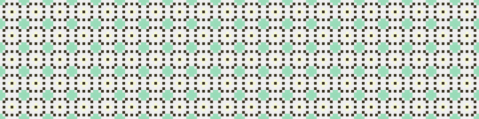 Abstract Cross Pattern Dots Logo generative computational art illustration