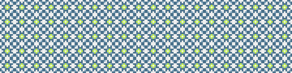 Fototapeta premium Abstract Cross Pattern Dots Logo generative computational art illustration