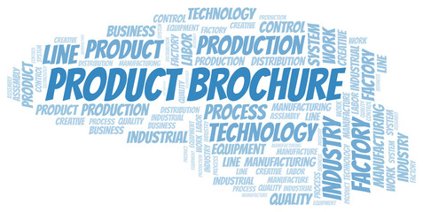 Fototapeta premium Product Brochure word cloud create with text only.
