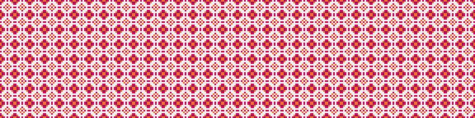 Fototapeta premium Abstract Cross Pattern Dots Logo generative computational art illustration