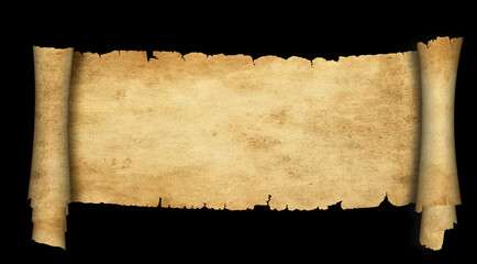 Antique parchment scroll.