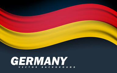 Flag of Germany Background for Independence Day and other events, Vector illustration Design