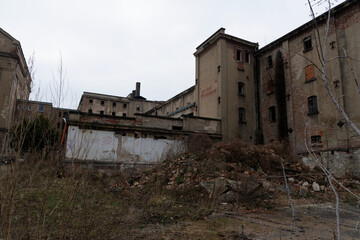 Fototapeta na wymiar Fabrik Ruinen DDR