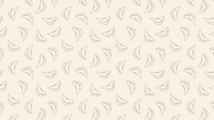 Garlic pattern wallpaper. Garlic vector.