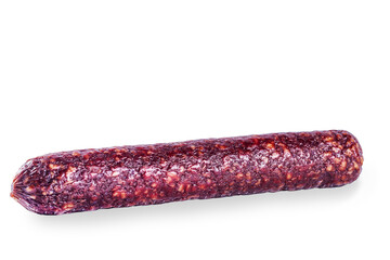 Dried sausage isolated on a white background for designers.