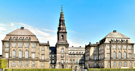 Obraz premium Christiansborg Palace and Folketinget