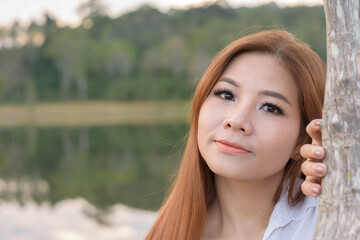 Portrait asian woman