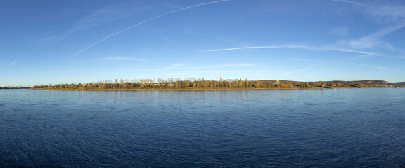 river rhine landscape at Bonn