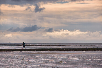 Fototapeta na wymiar Winter an der Nordsee