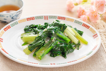 青菜炒め
