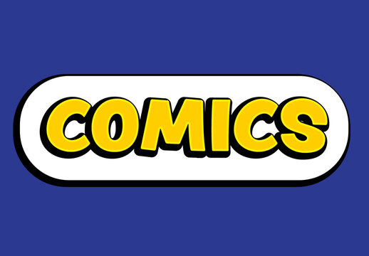 Comic Style Text Effect