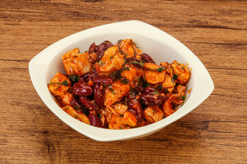 Roasted Chicken breast with bean