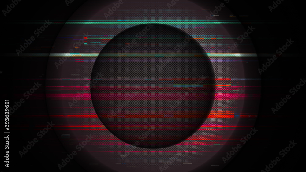Poster circle round noise grid colored motion screen abstract background