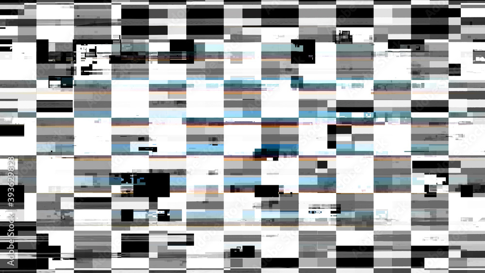 Poster colored error noise lines pixels abstract glitch screen background