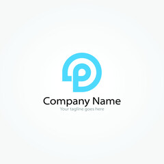 Obraz premium Letter p logo icon design vector image