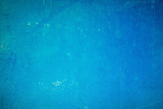 Full Frame Shot Of Old Blue Wall