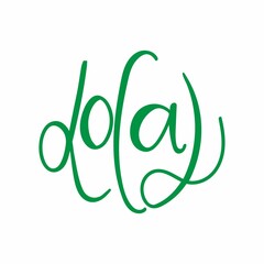 Eco label. Oganic green circle frames with leaves and branches, bio products stamp, ecology friendly emblem, quality product badge promotion decoration element hand drawn single illustration