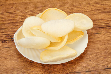 Asian cusine - homemade prawn chips