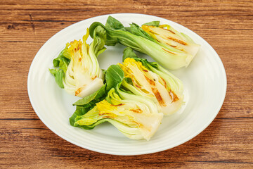 Vegan Grilled bok choy salad