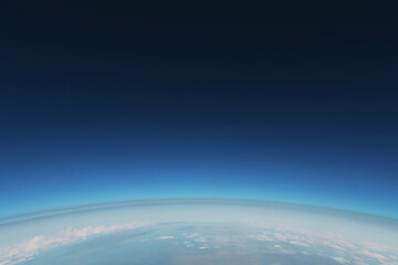 Space background featuring Earth's Stratosphere