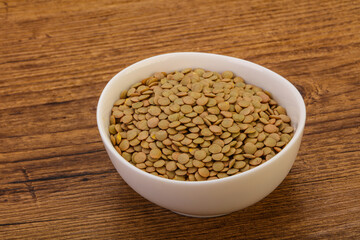 Vegan cuisine - Dry lentil heap