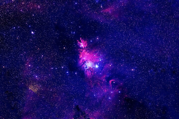 Colored beautiful galaxy. Elements of this image furnished by NASA