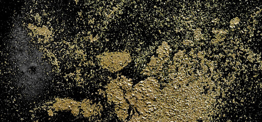 Abstract painting blots background. Alcohol ink colors. Marble texture. Horizontal long banner.