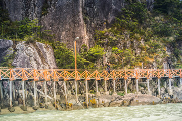 Caleta Tortel bay at Patagonia - Chile.
