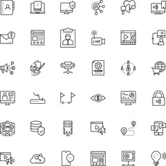Fototapeta premium internet vector icon set such as: mail, cash, mockup, journey, novel, power, network safe box, junk, per, earning, text, training, company, object, cooking, cracker, creation, graph, list, suggestion