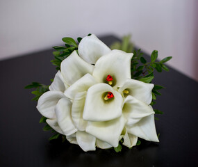 Beautiful bouquet of colorful bridal flowers for that special day