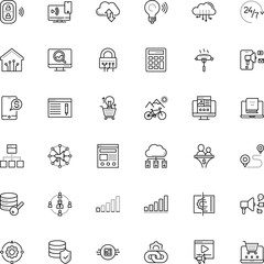 internet vector icon set such as: rechargeable, trip, reading, prototype, direction, transfer, speak, restaurant, work, evermore, temple, accounting, pointer, tree, block chain, art, remote