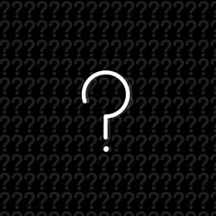 question mark symbol black background 
