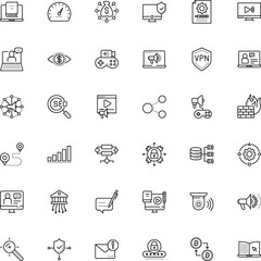 internet vector icon set such as: inspect, tv, lecture, blockchain, magnifier, computer-based, measure, road, cartoon, menu, support, view, sponsor, peer, envelope, pin, e-learning, route, entry