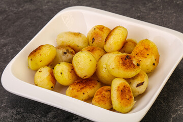 Roasted baby potato in the bowl