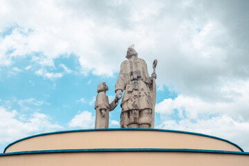 Fototapeta na wymiar Statue of São José de Ribamar - Sanctuary of Ribamar