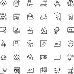 internet vector icon set such as: front-end, risk, bar, music, speaker, solid, cartoon, consulting, care, study, newsletter, seminar, data warehouse, ux, wi-fi, male, interview, web hosting