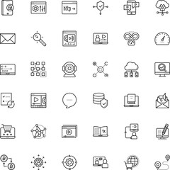 internet vector icon set such as: script, navigation, power, help, electronic, international, mouse, money, productivity, sale, improvement, e-book, globe, conceptual, supermarket, panel, youtube