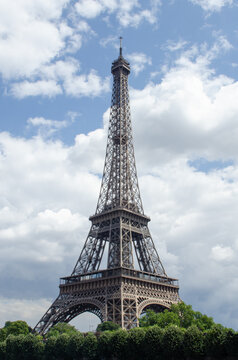 Beautiful Eiffel Tower of Paris standing alone
