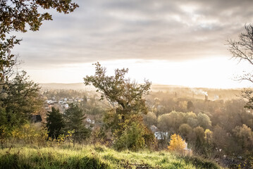 Point de vue secret sur Auvers sur Oise en Automne