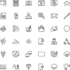 internet vector icon set such as: link, event, gear, loud, pattern, web layout, construction, slider, monochrome, list, conservation, article, smart plug, coffee, blended learning, base, conversion