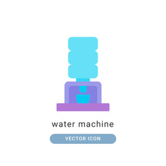 water machine icon vector illustration. water machine icon flat design.