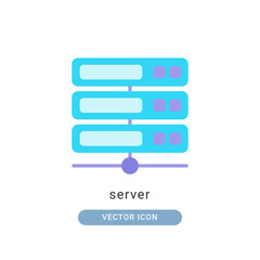 server icon vector illustration. server icon flat design.