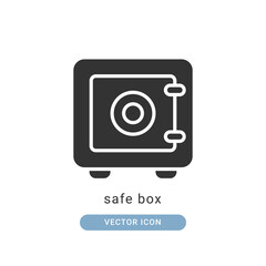 safe box icon vector illustration. safe box icon glyph design.