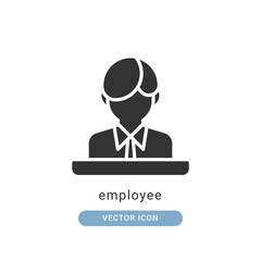employee icon vector illustration. employee icon glyph design.