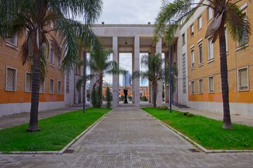 Fototapeta na wymiar Largo Palos de la Frontera, Latina, Italy